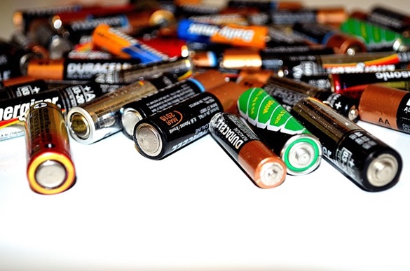 Pilhas e baterias usadas